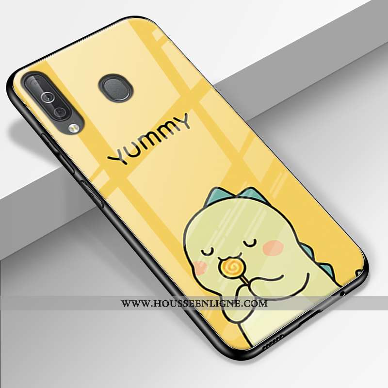 Étui Samsung Galaxy A40s Protection Verre Étoile Silicone Rose Tendance