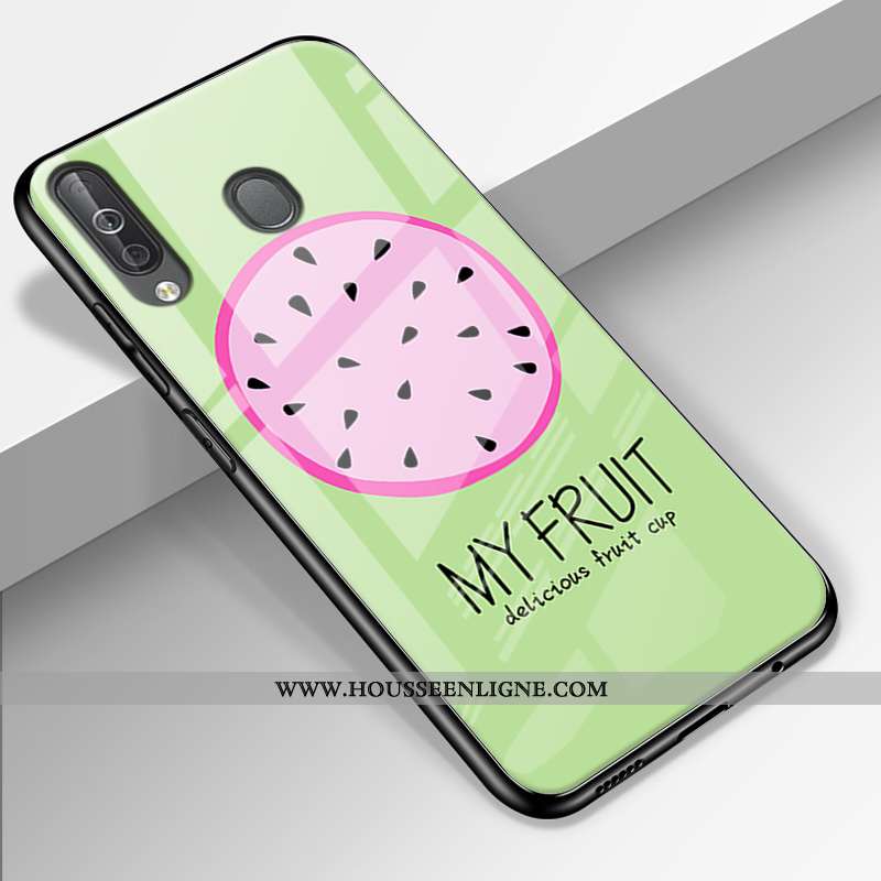 Étui Samsung Galaxy A40s Protection Verre Étoile Silicone Rose Tendance