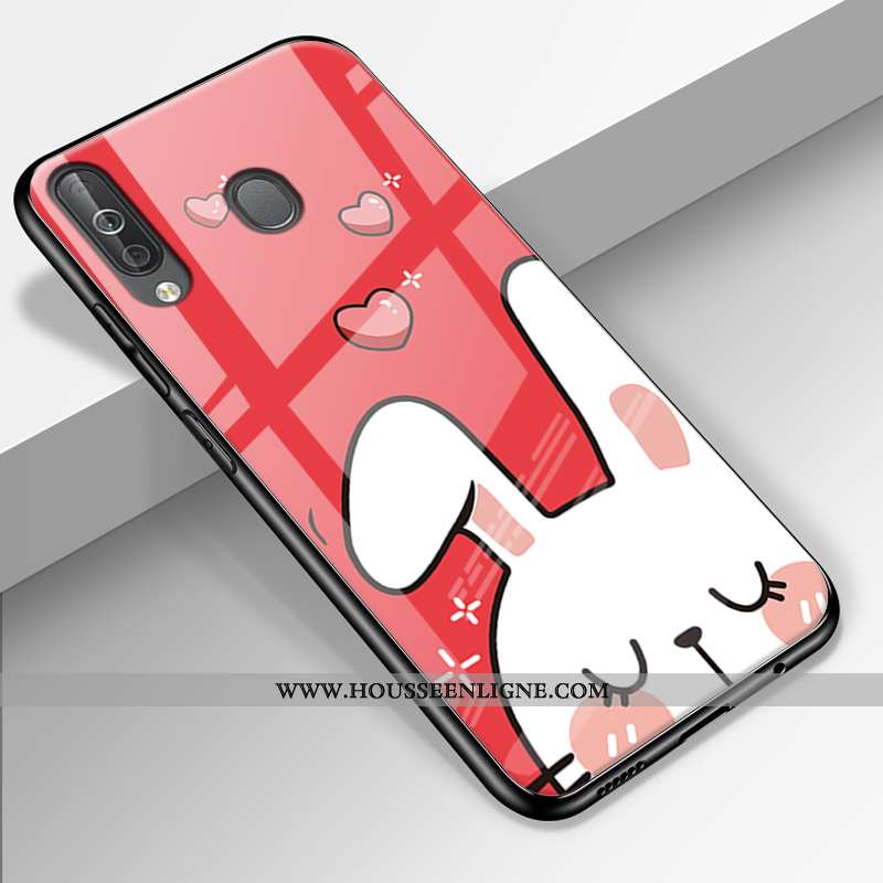 Étui Samsung Galaxy A40s Protection Verre Étoile Silicone Rose Tendance
