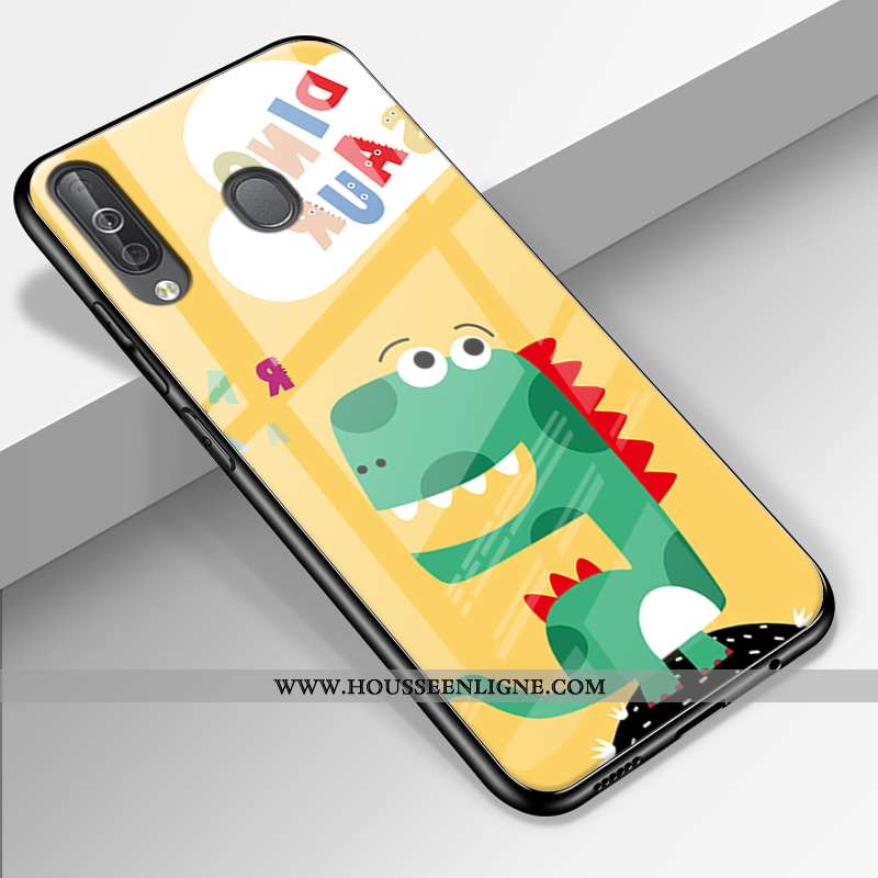 Étui Samsung Galaxy A40s Protection Verre Étoile Silicone Rose Tendance