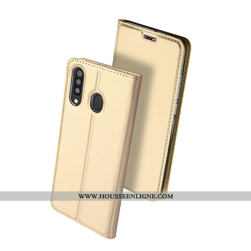 Étui Samsung Galaxy A40s Ultra Légère Coque Clamshell Cuir Protection Étoile Doré