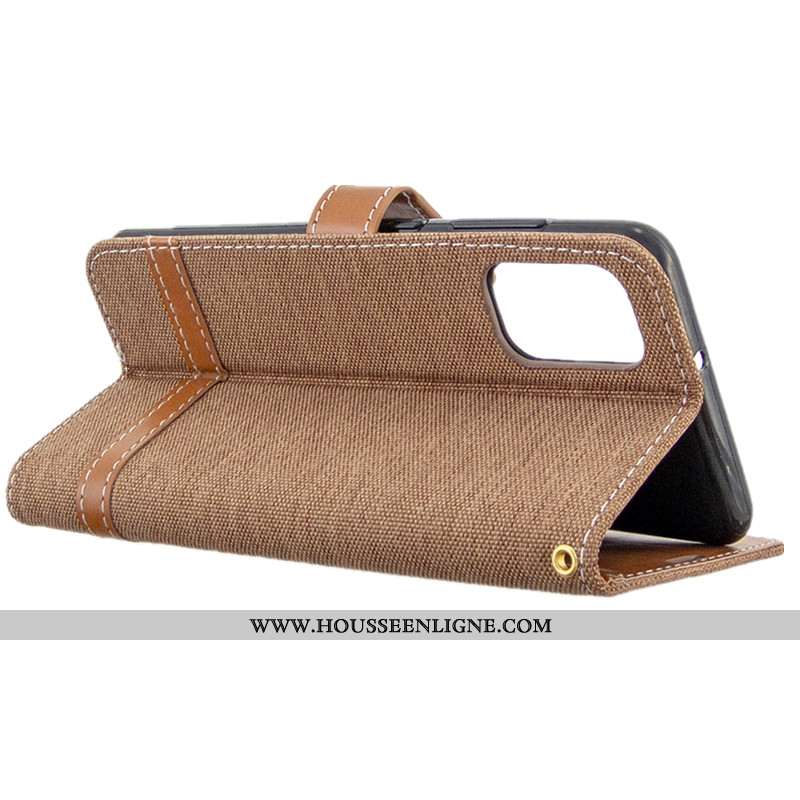 Étui Samsung Galaxy A41 Créatif Portefeuille Cuir Protection Téléphone Portable En Denim Étoile Marr