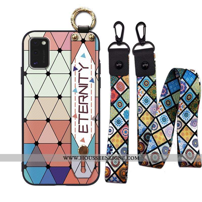 Étui Samsung Galaxy A41 Créatif Vintage Fluide Doux Support Ornements Suspendus Étoile Téléphone Por