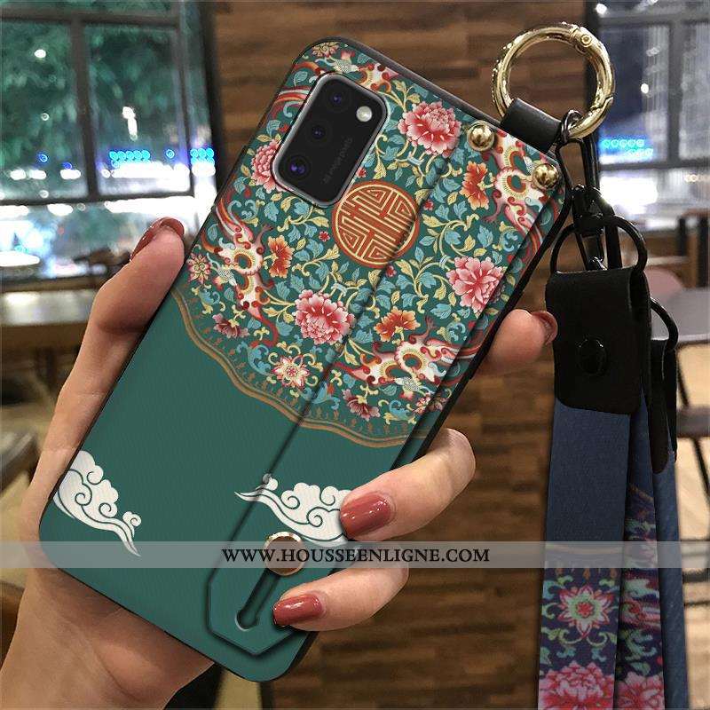 Étui Samsung Galaxy A41 Créatif Vintage Fluide Doux Support Ornements Suspendus Étoile Téléphone Por