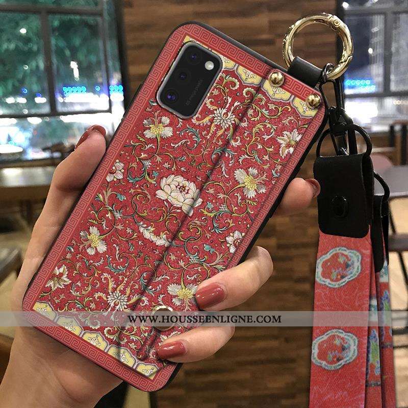 Étui Samsung Galaxy A41 Créatif Vintage Fluide Doux Support Ornements Suspendus Étoile Téléphone Por