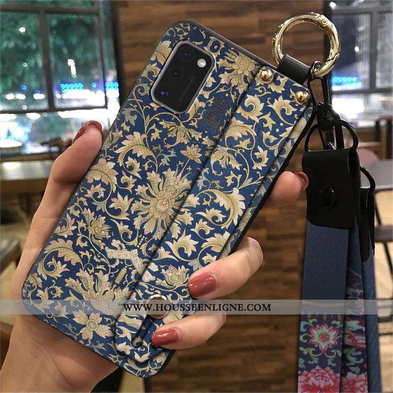 Étui Samsung Galaxy A41 Créatif Vintage Fluide Doux Support Ornements Suspendus Étoile Téléphone Por