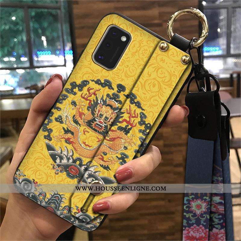 Étui Samsung Galaxy A41 Créatif Vintage Fluide Doux Support Ornements Suspendus Étoile Téléphone Por