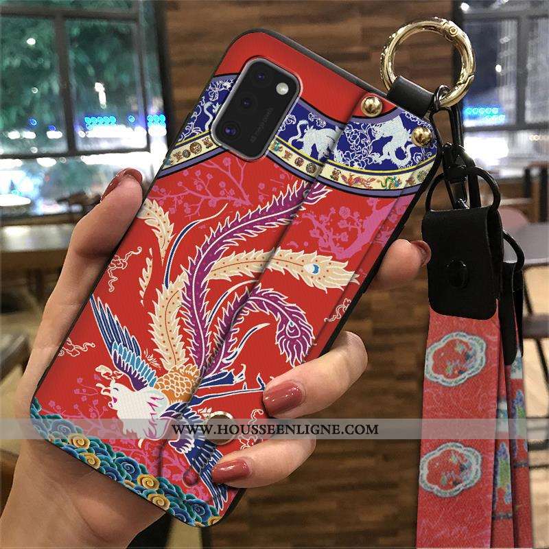Étui Samsung Galaxy A41 Créatif Vintage Fluide Doux Support Ornements Suspendus Étoile Téléphone Por