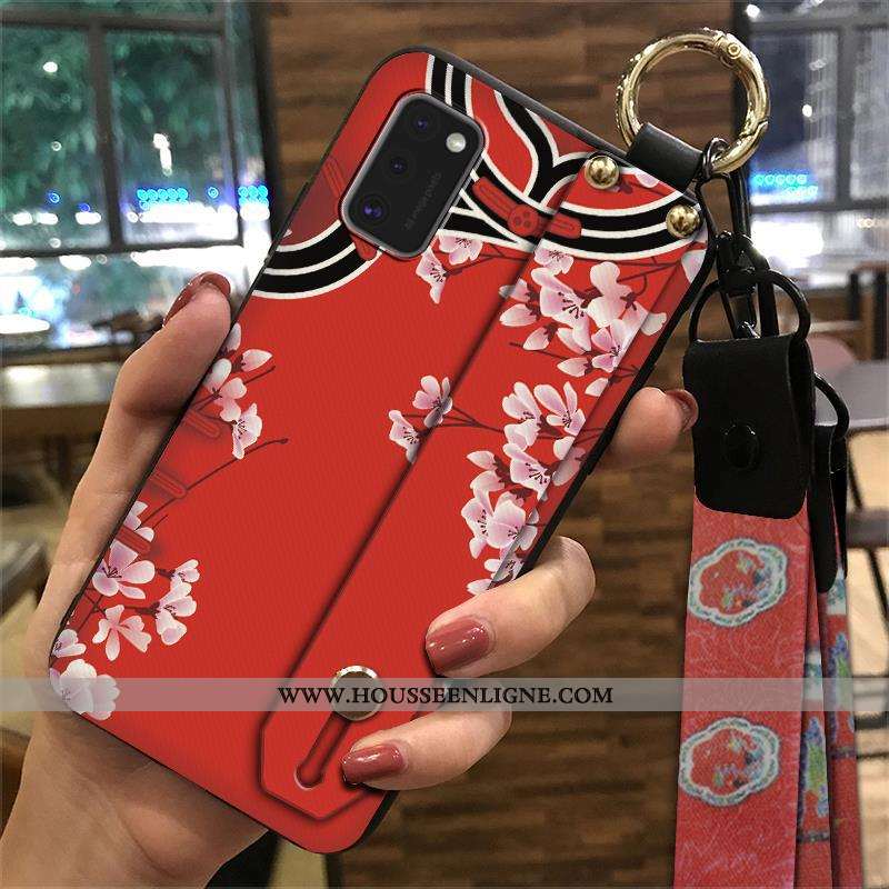 Étui Samsung Galaxy A41 Créatif Vintage Fluide Doux Support Ornements Suspendus Étoile Téléphone Por