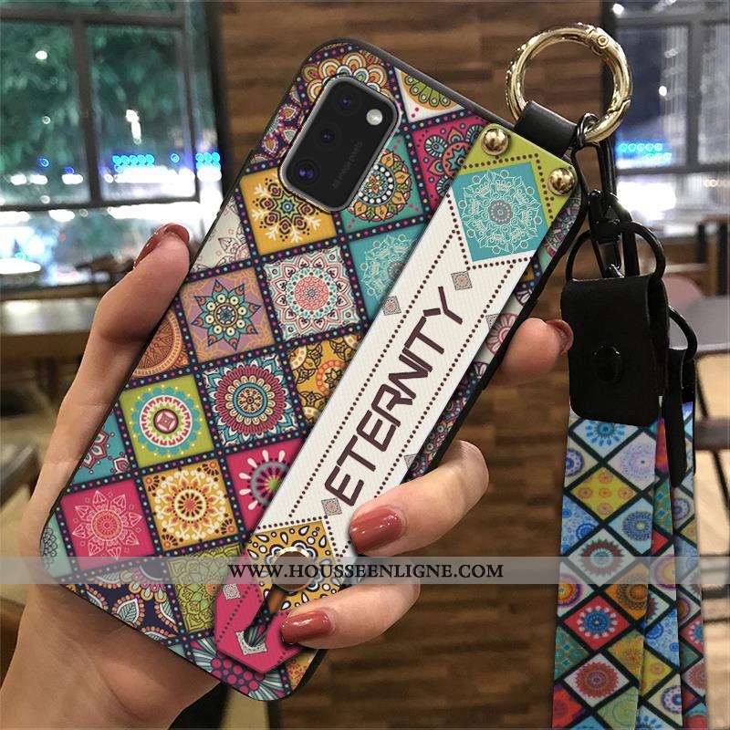 Étui Samsung Galaxy A41 Créatif Vintage Fluide Doux Support Ornements Suspendus Étoile Téléphone Por