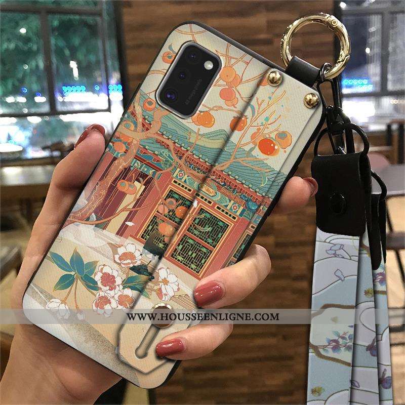 Étui Samsung Galaxy A41 Créatif Vintage Fluide Doux Support Ornements Suspendus Étoile Téléphone Por