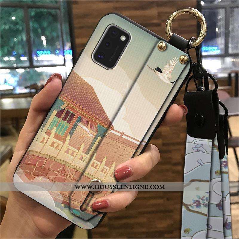 Étui Samsung Galaxy A41 Créatif Vintage Fluide Doux Support Ornements Suspendus Étoile Téléphone Por
