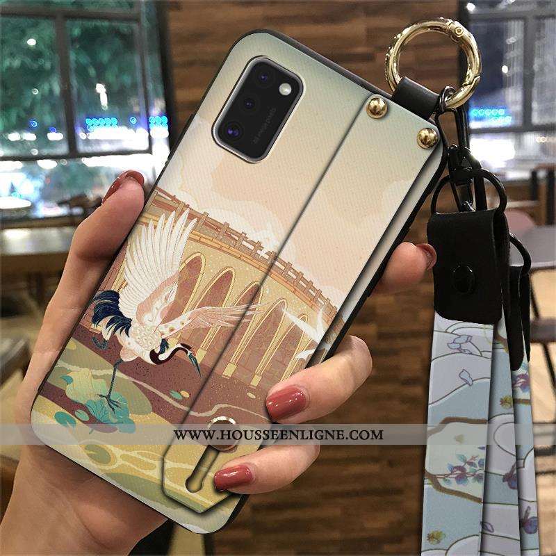 Étui Samsung Galaxy A41 Créatif Vintage Fluide Doux Support Ornements Suspendus Étoile Téléphone Por