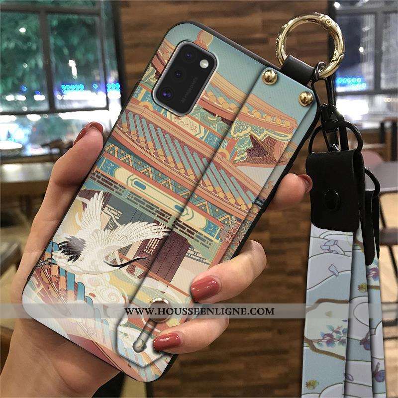 Étui Samsung Galaxy A41 Créatif Vintage Fluide Doux Support Ornements Suspendus Étoile Téléphone Por