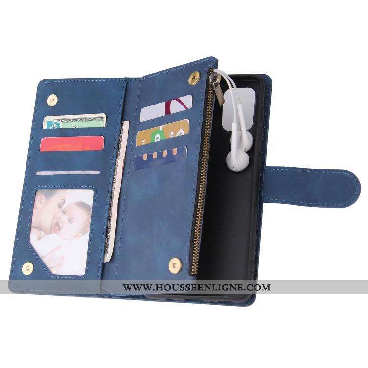 Étui Samsung Galaxy A41 Cuir Protection Incassable Bleu Housse Étoile