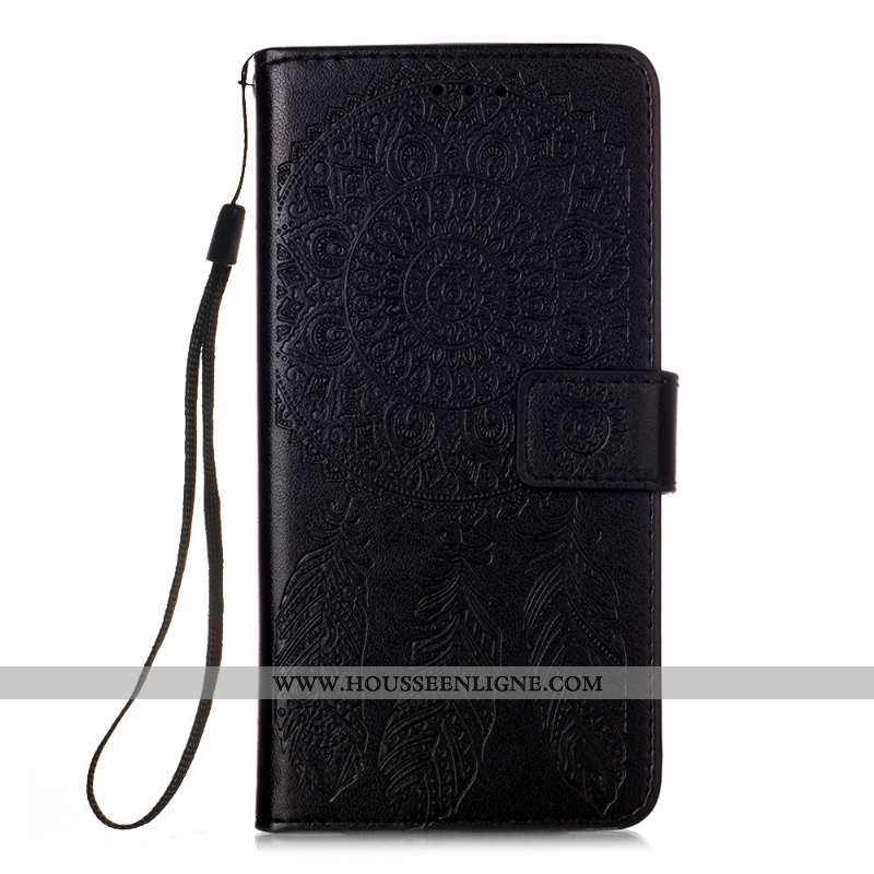 Étui Samsung Galaxy A41 Cuir Téléphone Portable Clamshell Étoile Coque Marron