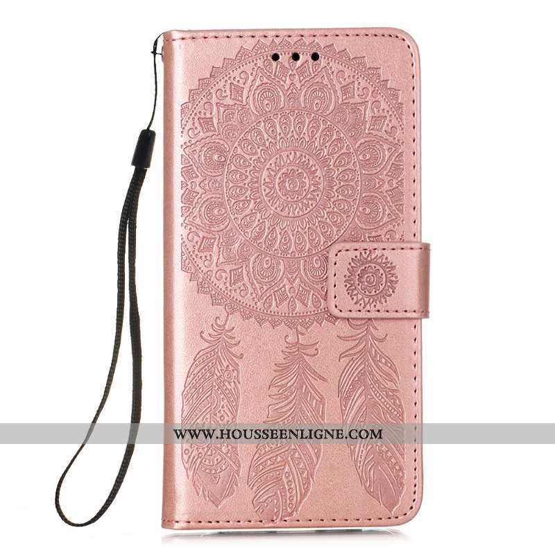 Étui Samsung Galaxy A41 Cuir Téléphone Portable Clamshell Étoile Coque Marron