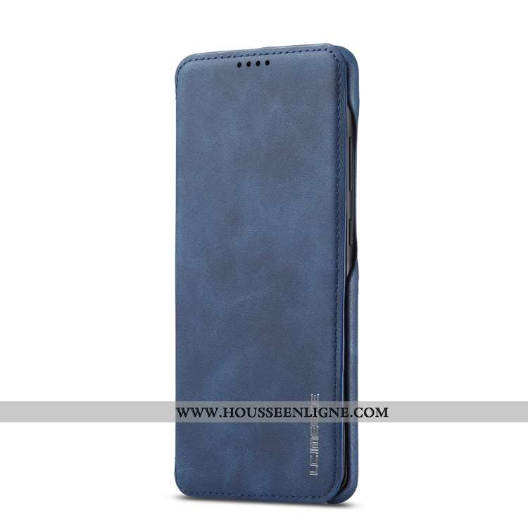 Étui Samsung Galaxy A41 Cuir Véritable Cuir Protection Magnétisme Coque Étoile Téléphone Portable Ma