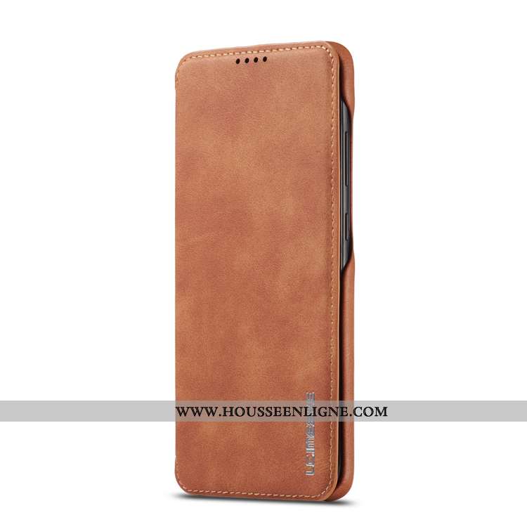 Étui Samsung Galaxy A41 Cuir Véritable Cuir Protection Magnétisme Coque Étoile Téléphone Portable Ma