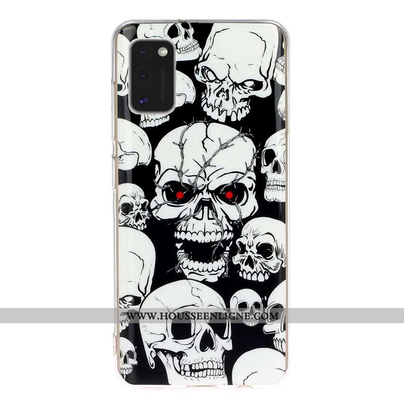 Étui Samsung Galaxy A41 Dessin Animé Bleu Incassable Téléphone Portable Lumineuses Tout Compris