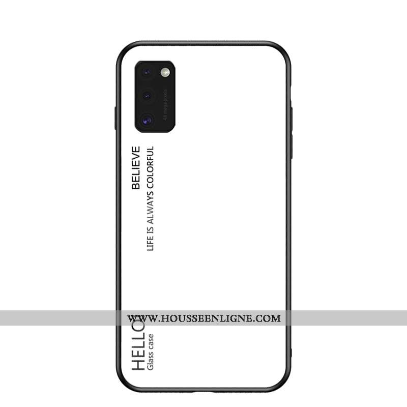 Étui Samsung Galaxy A41 Mode Protection Net Rouge Verre Étoile Bleu