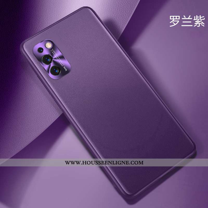 Étui Samsung Galaxy A41 Personnalité Créatif Vent Téléphone Portable Cuir Vert Délavé En Daim Verte
