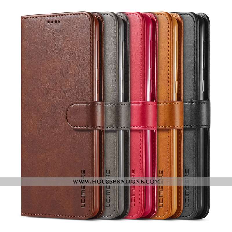 Étui Samsung Galaxy A41 Protection Cuir Fluide Doux Coque Tout Compris Téléphone Portable Marron
