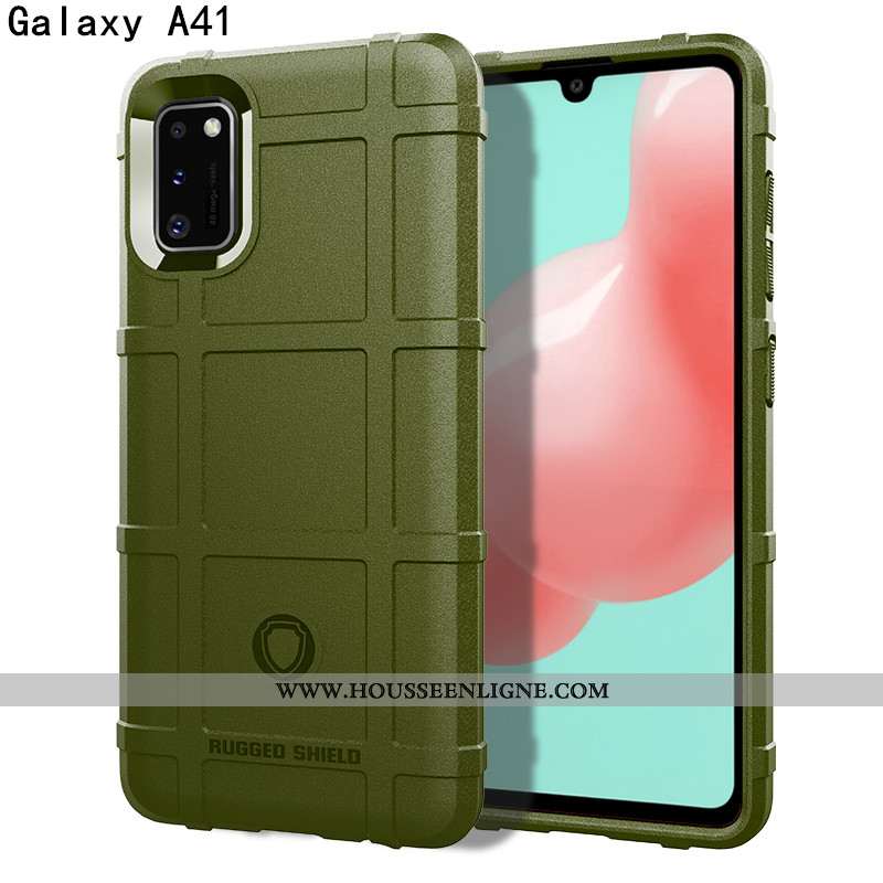 Étui Samsung Galaxy A41 Protection Luxe Personnalité Téléphone Portable Magnétisme Trois Défenses Co