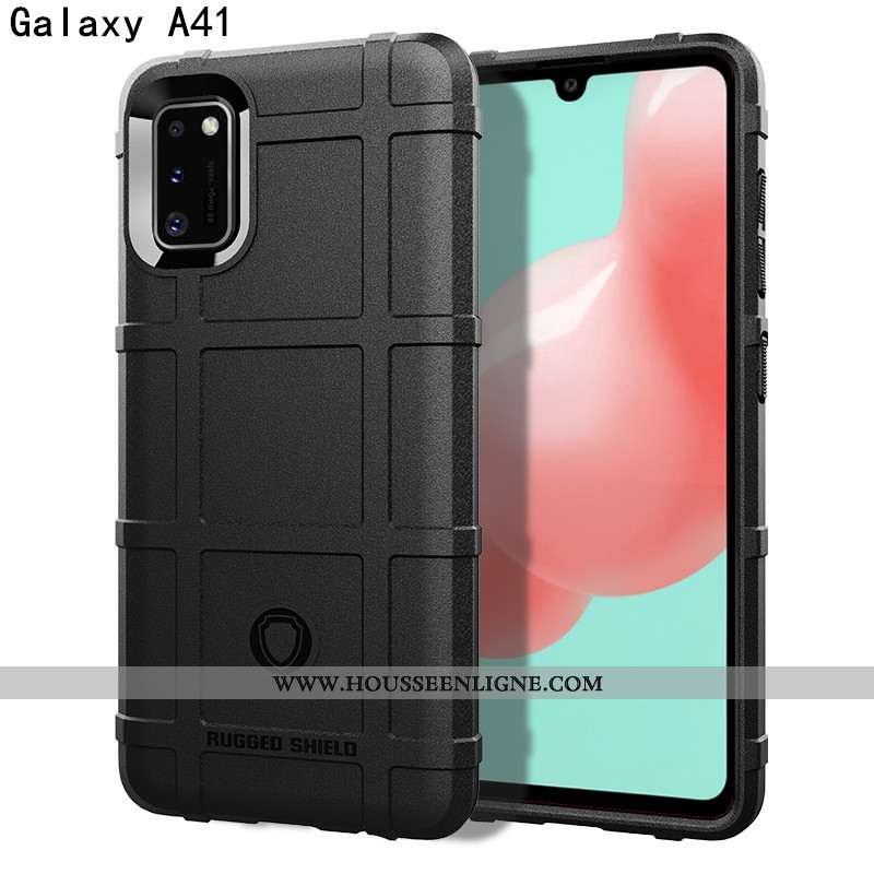 Étui Samsung Galaxy A41 Protection Luxe Personnalité Téléphone Portable Magnétisme Trois Défenses Co
