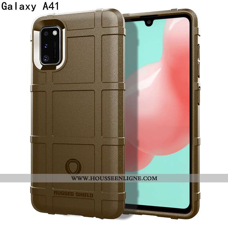 Étui Samsung Galaxy A41 Protection Luxe Personnalité Téléphone Portable Magnétisme Trois Défenses Co