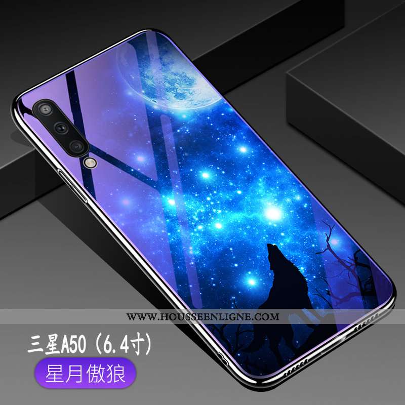 Étui Samsung Galaxy A50 Fluide Doux Silicone Incassable Téléphone Portable Protection Tendance Miroi