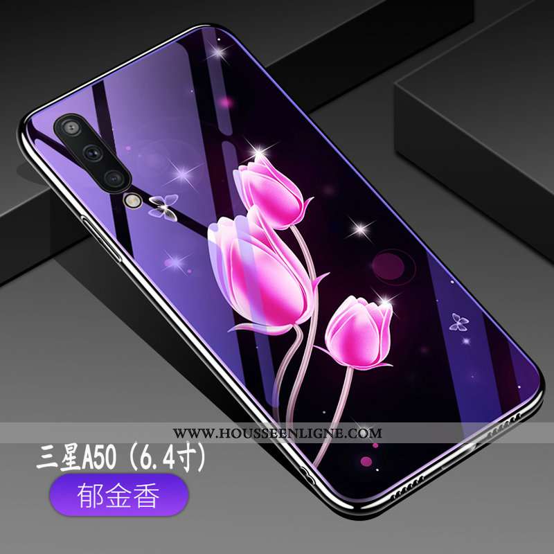 Étui Samsung Galaxy A50 Fluide Doux Silicone Incassable Téléphone Portable Protection Tendance Miroi