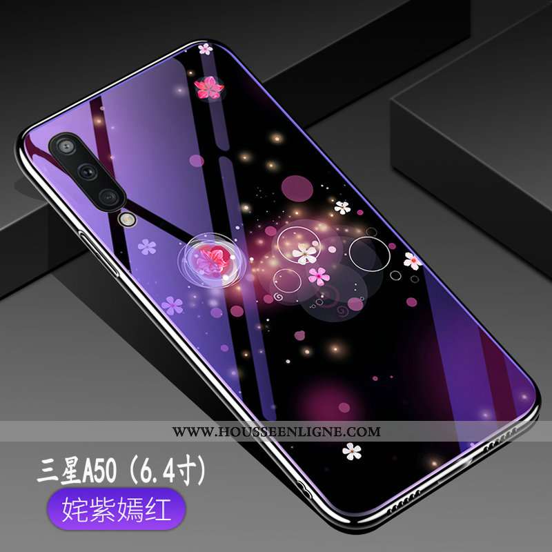 Étui Samsung Galaxy A50 Fluide Doux Silicone Incassable Téléphone Portable Protection Tendance Miroi