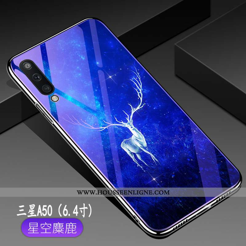 Étui Samsung Galaxy A50 Fluide Doux Silicone Incassable Téléphone Portable Protection Tendance Miroi