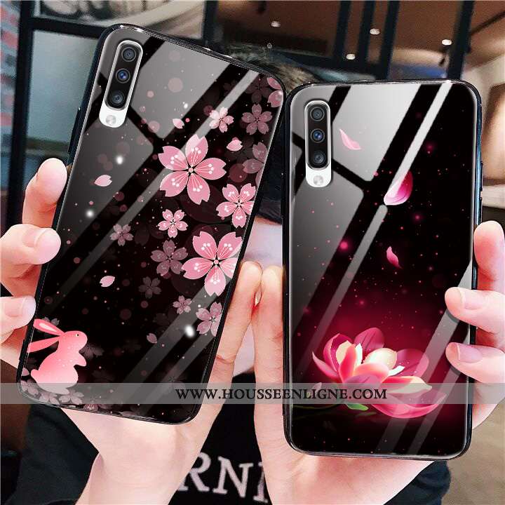 Étui Samsung Galaxy A50 Fluide Doux Silicone Vent Téléphone Portable Protection Tout Compris Noir
