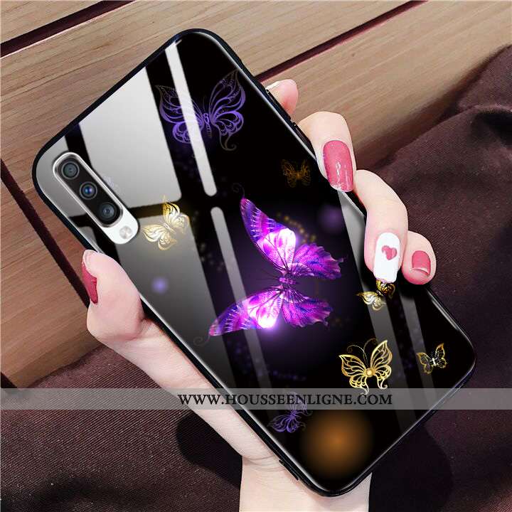 Étui Samsung Galaxy A50 Fluide Doux Silicone Vent Téléphone Portable Protection Tout Compris Noir