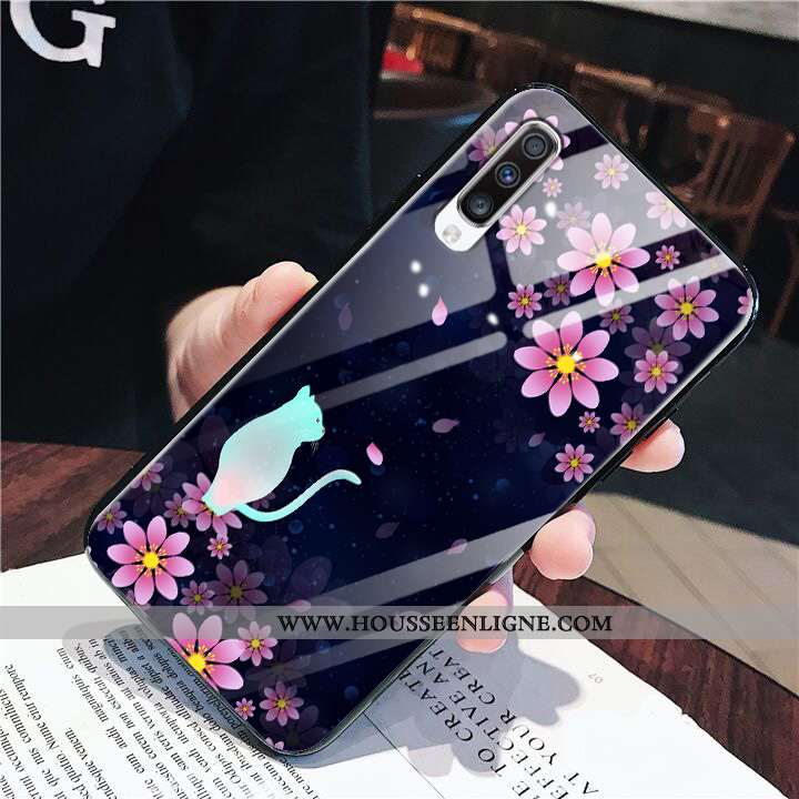 Étui Samsung Galaxy A50 Fluide Doux Silicone Vent Téléphone Portable Protection Tout Compris Noir