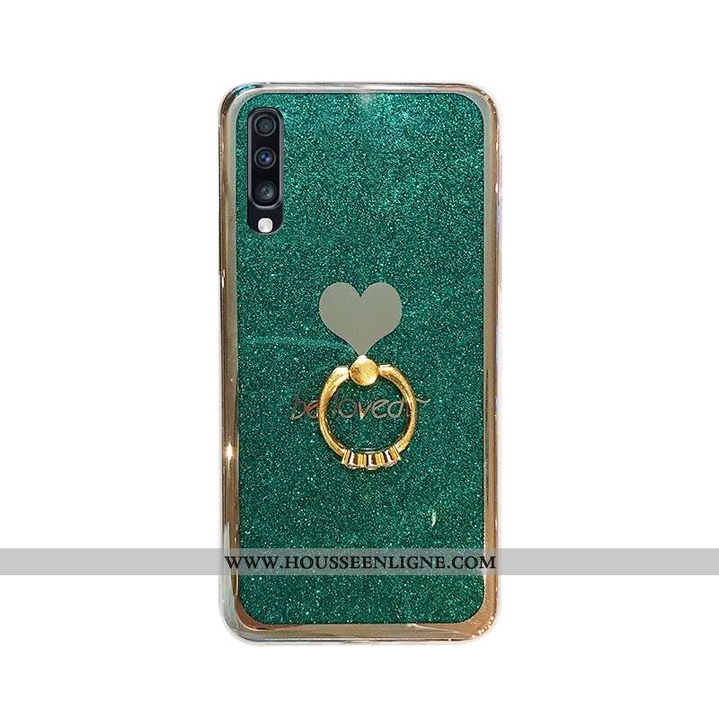 Étui Samsung Galaxy A50 Personnalité Créatif Silicone Protection Tout Compris Vert Membrane Verte
