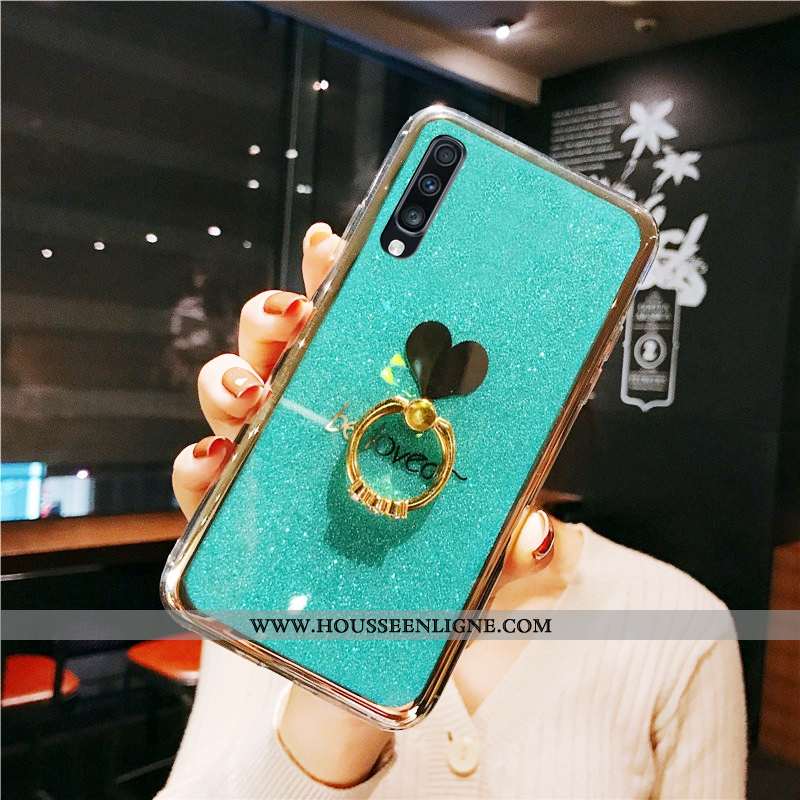 Étui Samsung Galaxy A50 Personnalité Créatif Silicone Protection Tout Compris Vert Membrane Verte