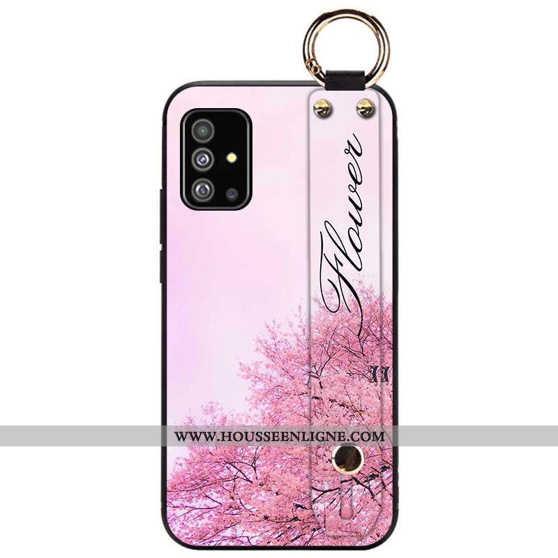 Étui Samsung Galaxy A51 Fluide Doux Silicone Personnalité Bleu Noir Créatif Coque