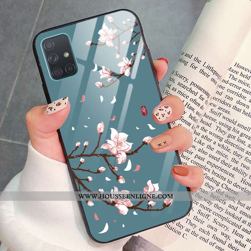 Étui Samsung Galaxy A51 Mode Protection Art Vent Téléphone Portable Étoile Verte