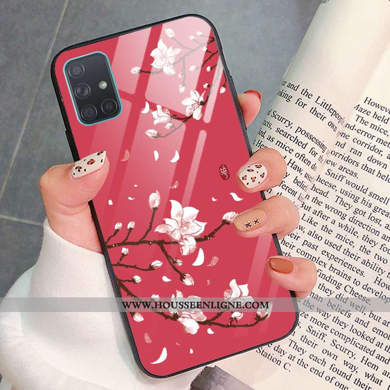 Étui Samsung Galaxy A51 Mode Protection Art Vent Téléphone Portable Étoile Verte