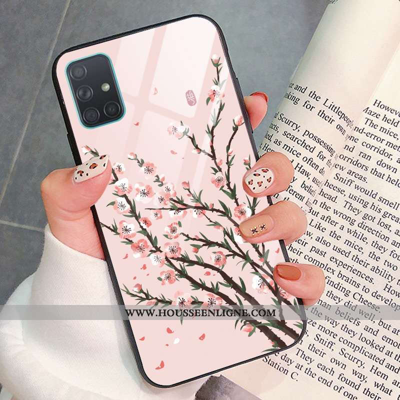 Étui Samsung Galaxy A51 Mode Protection Art Vent Téléphone Portable Étoile Verte