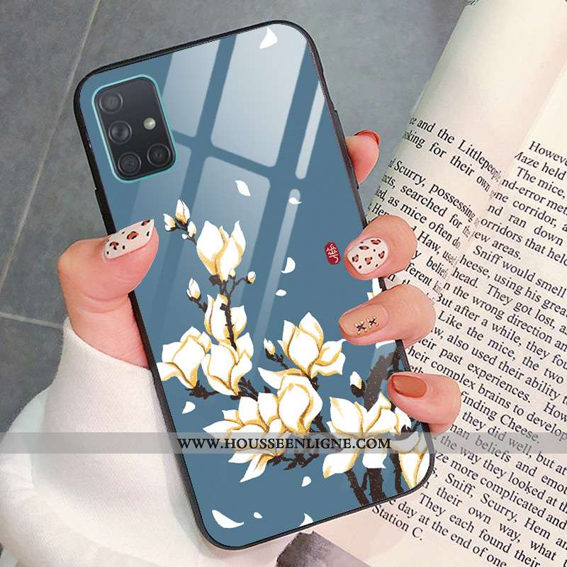 Étui Samsung Galaxy A51 Mode Protection Art Vent Téléphone Portable Étoile Verte