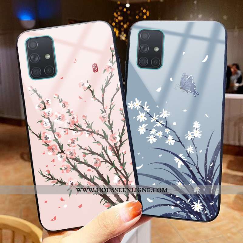 Étui Samsung Galaxy A51 Mode Protection Art Vent Téléphone Portable Étoile Verte