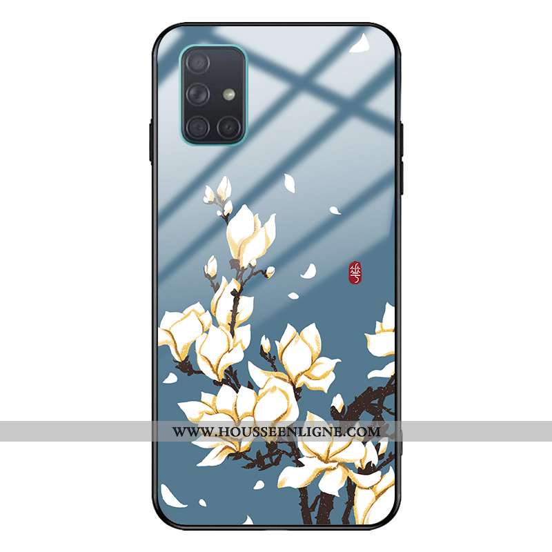 Étui Samsung Galaxy A51 Mode Protection Art Vent Téléphone Portable Étoile Verte