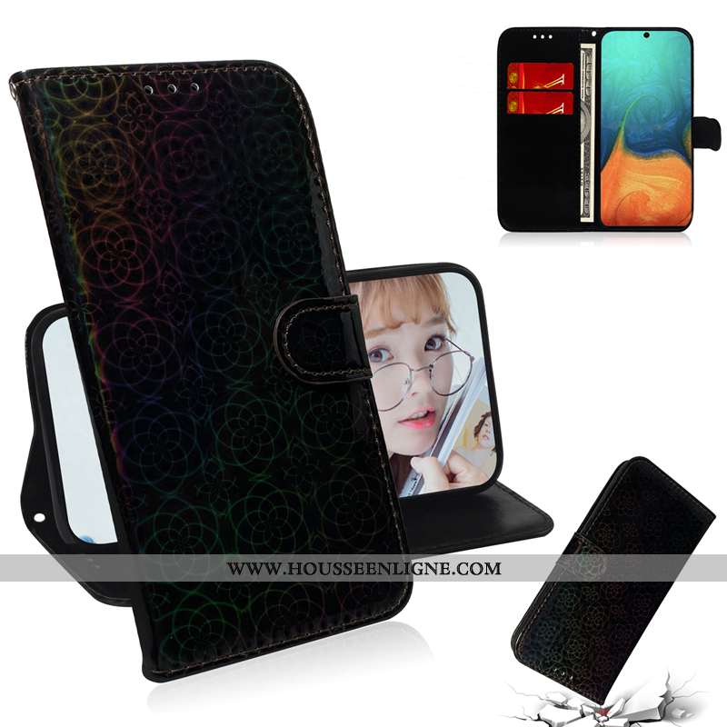 Étui Samsung Galaxy A51 Protection Cuir Carte Incassable Or Coque Étoile Doré