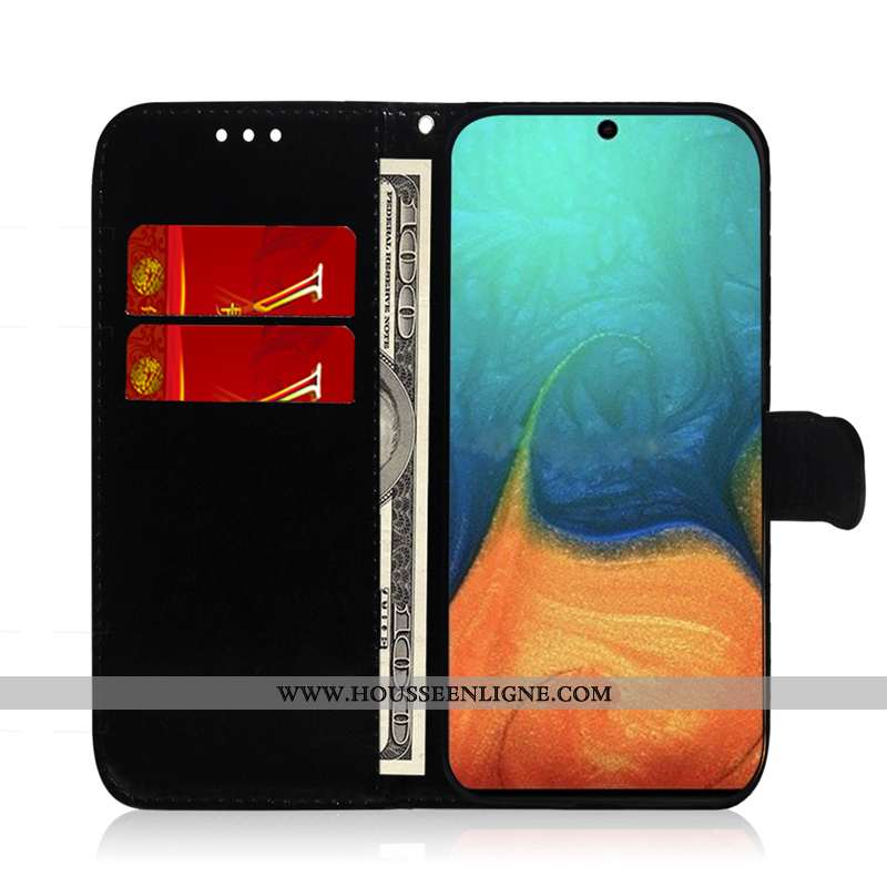 Étui Samsung Galaxy A51 Protection Cuir Carte Incassable Or Coque Étoile Doré