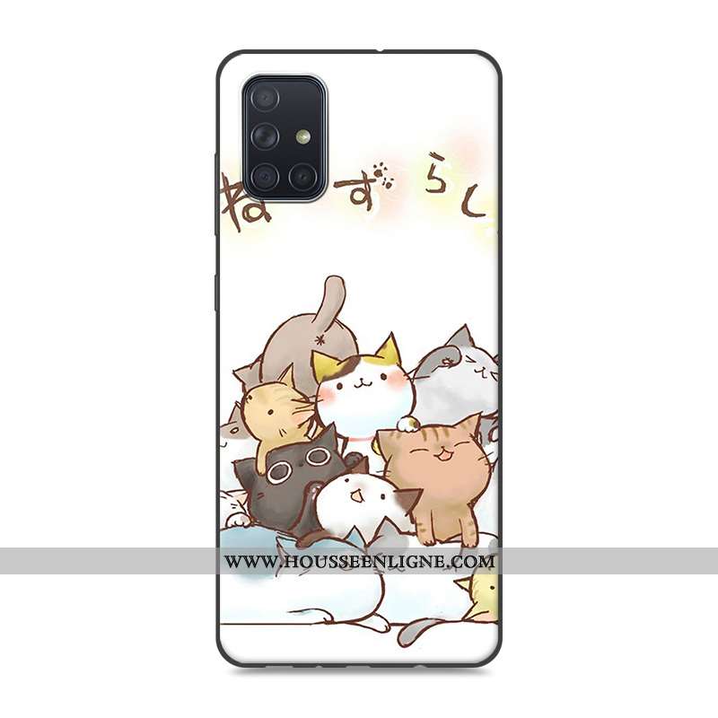 Étui Samsung Galaxy A51 Protection Fluide Doux Gris Paysage Coque Peinture