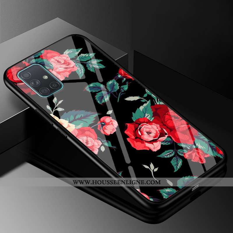 Étui Samsung Galaxy A51 Protection Verre Créatif Incassable Mode Silicone Tout Compris Violet